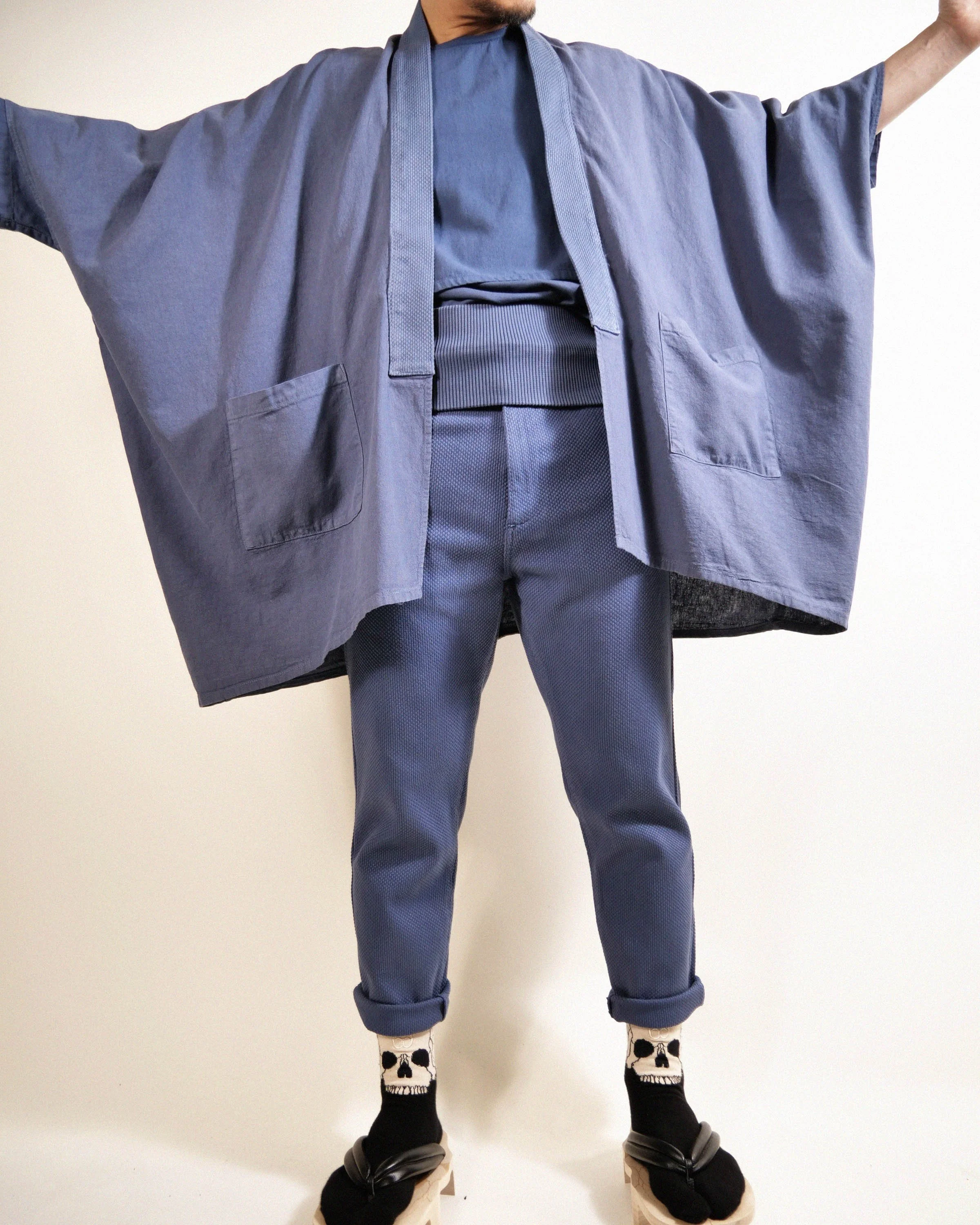 BLUE BLUE JAPAN カゴゾメナイロンオックスラップマント BLUE BLUE JAPAN2020 FALL&WINTER COLLECTION | 聖林公司